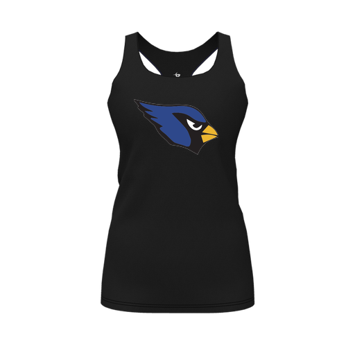 [FT0TRBBK-FYS-LOGO1] Decker Racerback Tank Top (Female Youth S, Black, Logo 1)