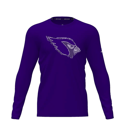 [FTLCDFPP-YXS-LOGO1] Dri Fit Performance T-Shirt (Youth XS, Purple, Logo 1, Long Sleeve)