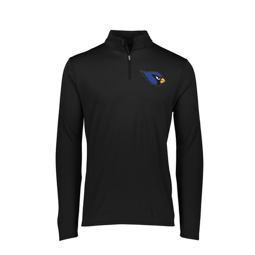 [FTLQFLBK-FAXS-LOGO1] Ladies Flex-Lite 1/4 Zip Shirt (Female Adult XS, Black, Logo 1)