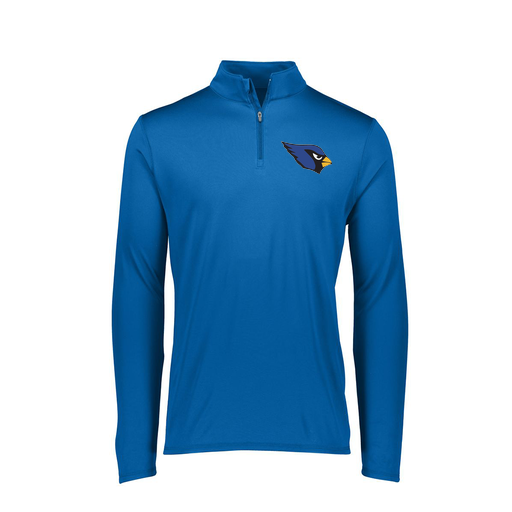 [2787.060.XS-LOGO1] Ladies Dri Fit 1/4 Zip Shirt (Female Adult XS, Royal, Logo 1)