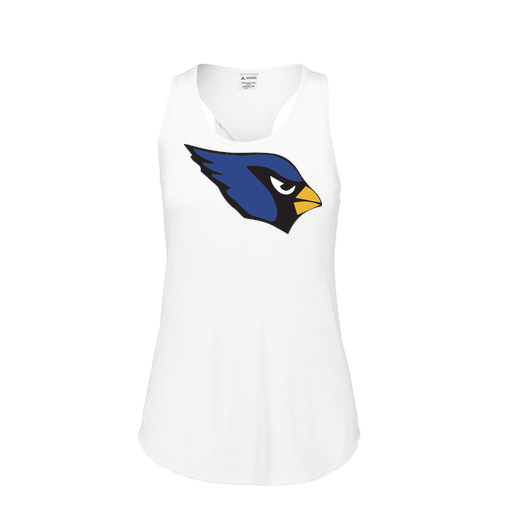 [FT0TUBWH-FAS-LOGO1] Ladies Tri Blend Tank Top (Female Adult S, White, Logo 1)