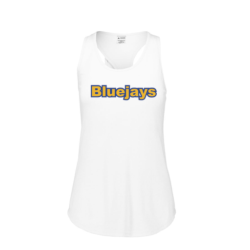 [FT0TUBWH-FAS-LOGO2] Ladies Tri Blend Tank Top (Female Adult S, White, Logo 2)
