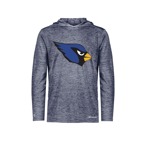 [FOLHCGNV-AS-LOGO1] Decker Men's Charge Hoodie (Adult S, Navy, Logo 1)