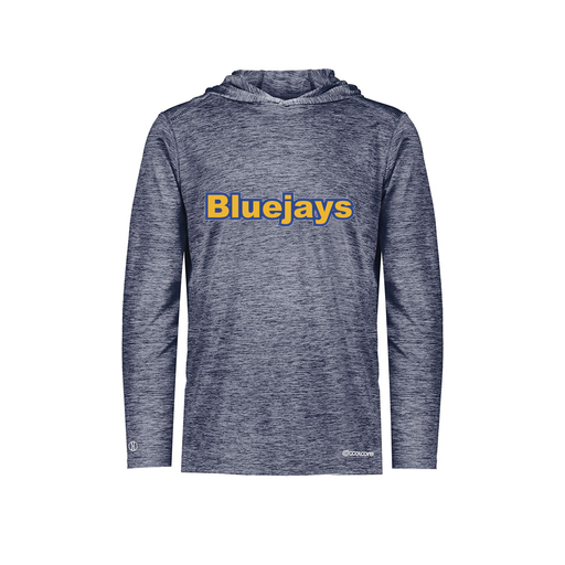 [FOLHCGNV-AS-LOGO2] Men's Charge Hoodie (Adult S, Navy, Logo 2)