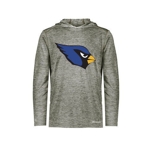 [FOLHCGGY-AS-LOGO1] Men's Charge Hoodie (Adult S, Gray, Logo 1)