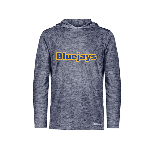 [FOLHCGNV-YS-LOGO3] Youth Charge Hoodie (Youth S, Navy, Logo 3)