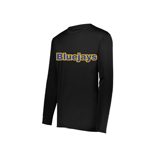 [222822.080.XS-LOGO3] Men's LS Smooth Sport Shirt (Adult XS, Black, Logo 3)