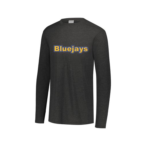 [FTLCUBBK-AXS-LOGO2] Decker Men's Tri-Blend T-Shirt - Long Sleeve (Adult XS, Black, Logo 2)