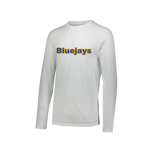 [FTLCUBWH-AXS-LOGO3] Decker Men's Tri-Blend T-Shirt - Long Sleeve (Adult XS, White, Logo 3)