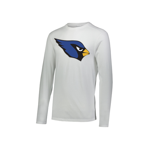 [FTLCUBWH-YS-LOGO1] Decker Youth Tri-Blend T-Shirt - Long Sleeve (Youth S, White, Logo 1)