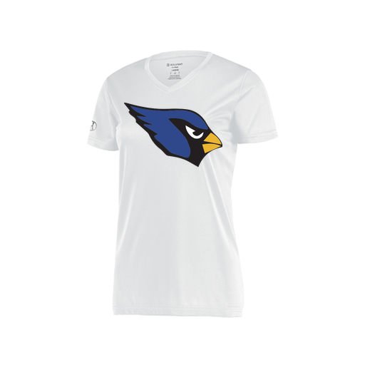 [222820.005.S-LOGO1] Ladies Movement Dri Fit Shirt (Female Adult S, White, Logo 1)