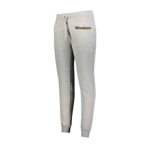 [229748.017.XS-LOGO3] Ladies 60/40 Fleece Jogger (Female Adult XS, Silver, Logo 3)